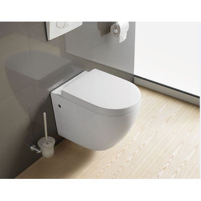 Rea Carlo miska WC wisząca z deską wolnoopadającą Duroplast/ZM biały REA-C0076