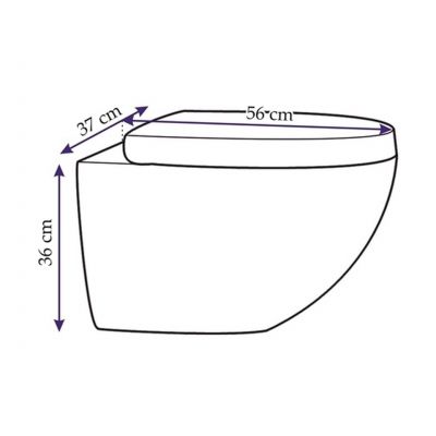 Rea Carlo miska WC wisząca z deską wolnoopadającą Duroplast/ZM biały REA-C0076