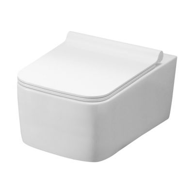Rea Rico Rimless miska WC wisząca z deską wolnoopadającą Duroplast Slim/ZM biała REA-C6600