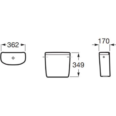 Roca Adele spłuczka A341190000