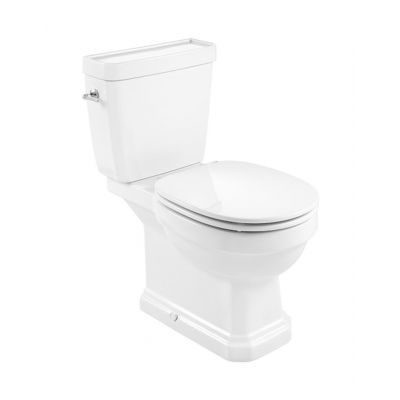 Roca Carmen miska WC kompaktowa stojąca Rimless MaxiClean biała A3420A700M