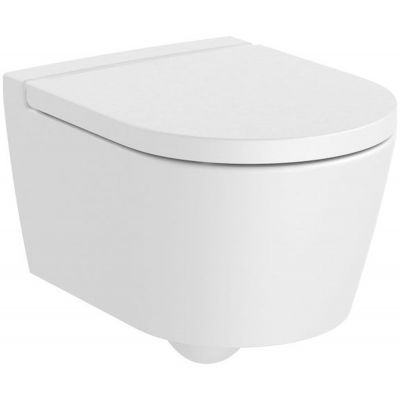 Roca Inspira Round Compacto miska WC wisząca Rimless biały mat A346528620