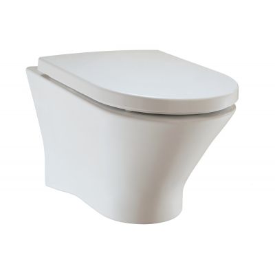 Zestaw miska WC wisząca Rimless z deską wolnoopadającą Roca Nexo (A34664L000, A801330N04)
