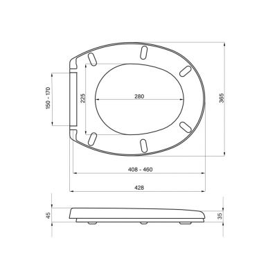 Roca Zoom deska sedesowa wolnoopadająca biała WM861MD2Z000SF1