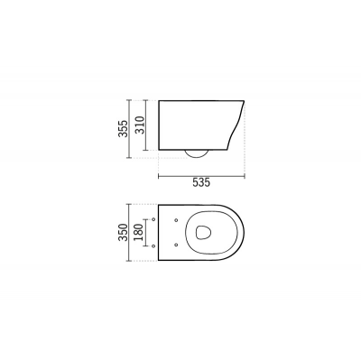 Sanindusa Magmma miska WC z deską wolnoopadającą wisząca bez kołnierza biały połysk 147034004