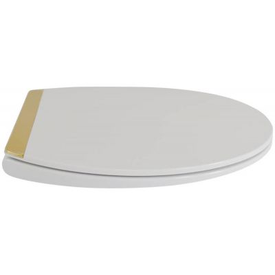Sepio deska sedesowa Model 203 biała/złota 10DESWCGDU203