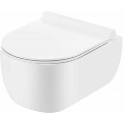 Uptrend Calix miska WC z deską wolnoopadającą wisząca bez kołnierza biała TR2218