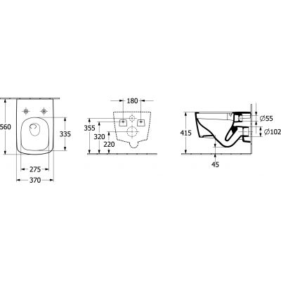 Villeroy & Boch Subway 3.0 miska WC wisząca bez kołnierza ze spłukiwaniem wirowym AntiBac CeramicPlus Weiss Alpin 4610T0T2