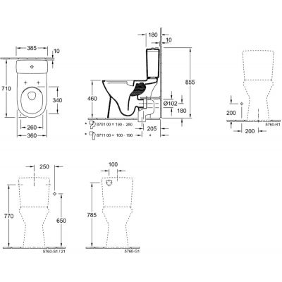 Villeroy & Boch O.Novo Vita miska kompakt WC biały 4620R001