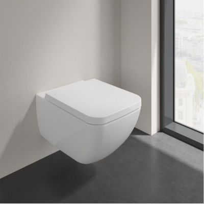 Villeroy & Boch Collaro Combi-Pack miska WC wisząca z deską sedesową wolnoopadającą Weiss Alpin 4626HS01