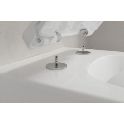 Villeroy & Boch Collaro Combi-Pack miska WC wisząca DirectFlush CeramicPlus z deską wolnoopadającą Weiss Alpin 4626HSR1