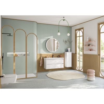 Villeroy & Boch Skyla TwistFlush [e3] combi-pack miska WC z deską wolnoopadającą wisząca bez kołnierza ze spłukiwaniem wirowym biały połysk 4682CL01