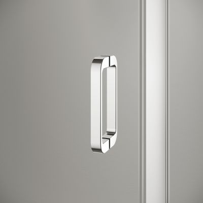 Kermi Stina drzwi prysznicowe 120 cm uchylne srebrny połysk/szkło przezroczyste ST1OP12019VPK