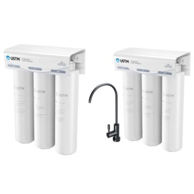 Zestaw USTM filtr podzlewozmywakowy ULTRABLACKSTYLE z kompletem wkładów (ULTRABLACKSTYLE, ULTRASTO, ULTRAUFM, ULTRAST)