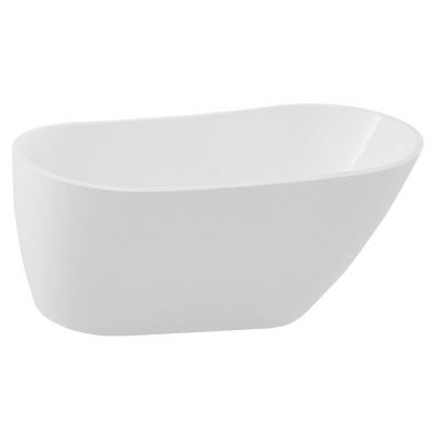 Aqualine Tisa wanna wolnostojąca 150x75 cm owalna akrylowa biała E1575