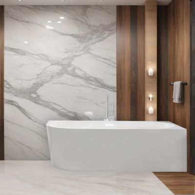 Balneo Avola wanna wolnostojąca 160x75 cm owalna biała J0101020402-1