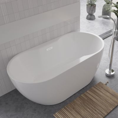 Besco Navia wanna wolnostojąca 160x80 cm owalna biała #WAS-160-N