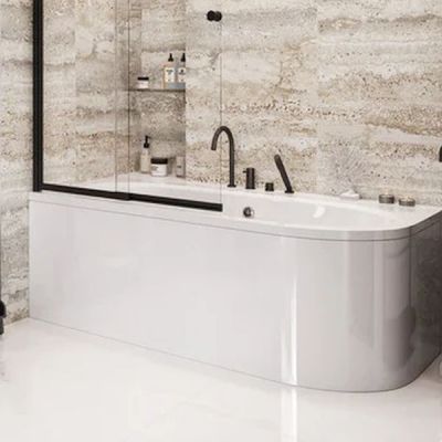 Besco Avita wanna narożna 170x75 cm lewa biała AVL-170-O-BI