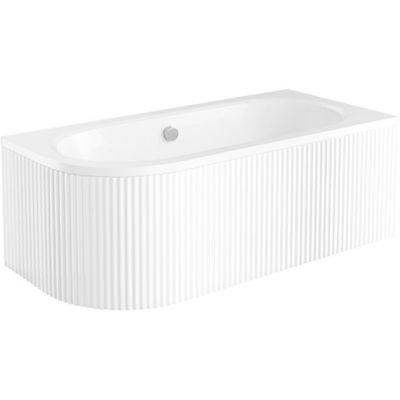 Besco Avita Ryfle White obudowa do wanny 170 cm biały połysk OAV-170-NSR