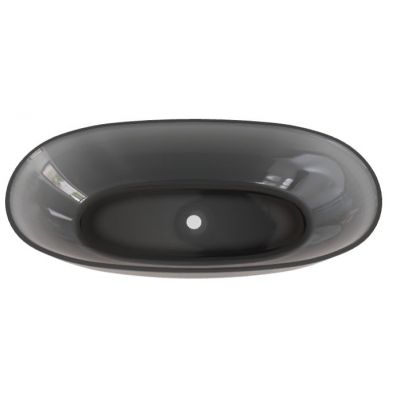 Besco Mexa wanna wolnostojąca 170x78 cm owalna szara #WAM-170-CGW