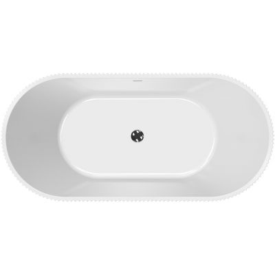 Besco Giuliana wanna wolnostojąca 150x75 cm owalna biała #WAS-150-GLB