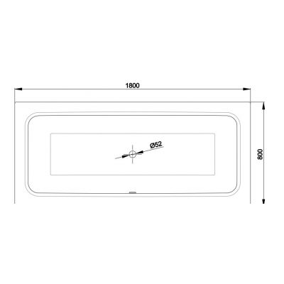 Bette BetteOne wanna prostokątna 180x80 cm antypoślizgowa biała 3313-000AS