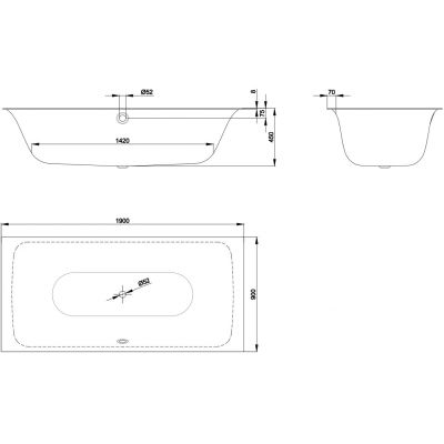 Bette BetteLux wanna prostokątna 190x90 cm biała 3442-000