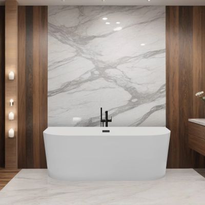 Balneo Viva wanna przyścienna 160x75 cm owalna biała J0101030102-2