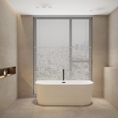 Balneo Viva wanna przyścienna 160x75 cm owalna biała J0101030102-2