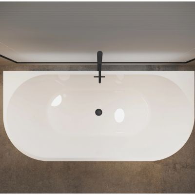 Balneo Viva wanna przyścienna 160x75 cm owalna biała J0101030102-2