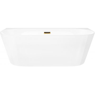 Corsan Mono wanna przyścienna 160x74 cm owalna biała E030LGL