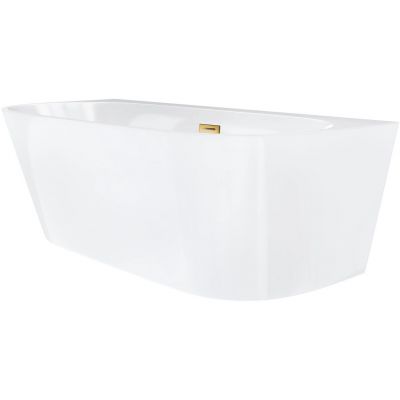 Corsan Mono wanna przyścienna 160x74 cm owalna biała E030LGL