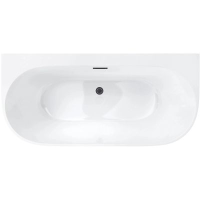 Corsan Mono wanna przyścienna 170x80 cm owalna biała E030XLGM