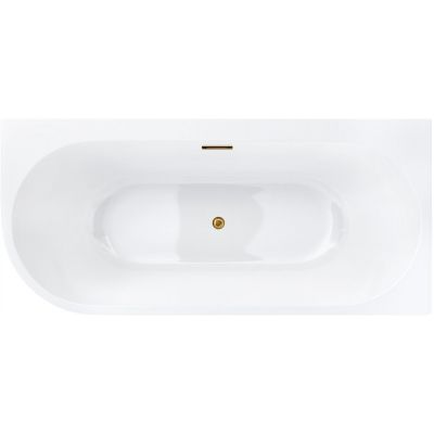 Corsan Intero wanna narożna 170x80 cm owalna biała E240XLPGL