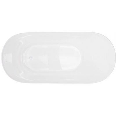 Corsan Estella II Slim wanna wolnostojąca 170x74 cm owalna biała V038XLWH