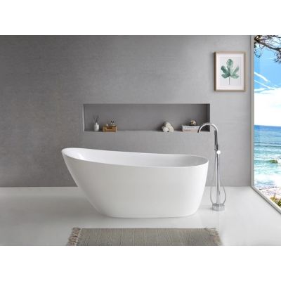 Corsan Estella II Slim wanna wolnostojąca 170x74 cm owalna biała V038XLWH