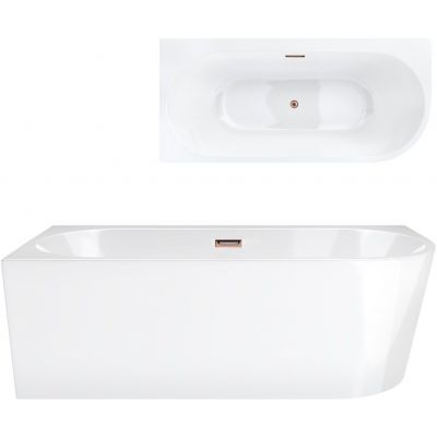 Corsan Intero wanna narożna 160x74 cm prostokątna biała E240LLRG