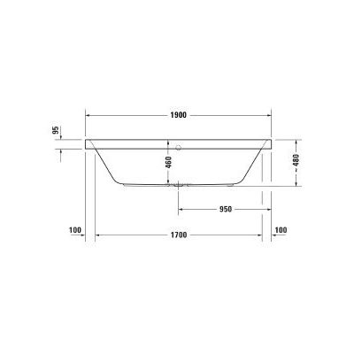 Duravit Happy D.2 wanna z hydromasażem Air- System 190x90 cm prostokątna biała 760315000AS0000