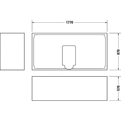 Duravit Starck nośnik styropianowy 791447000000000
