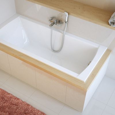 Excellent Aquaria wanna prostokątna 150x70 cm biała WAEX.AQU15WH