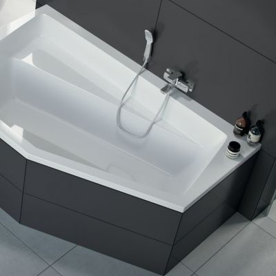 Excellent Vesper wanna narożna 160x100 cm lewa biała WAEX.VEL16WH