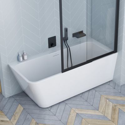 Excellent Lila 2.0 wanna narożna 160x73 cm prawa biała WAEX.LIL2.160P.WHN