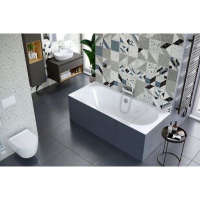 Excellent Oceana wanna prostokątna Slim 170x75 cm biały mat WAEX.OCE17WHMS