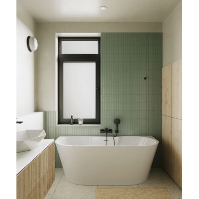 Hagser Andrea Brigit zestaw prysznicowy ścienny czarny mat HGR70000036