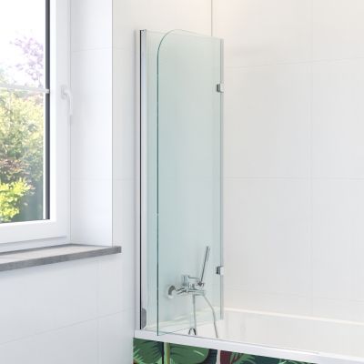 Hagser Anke II parawan nawannowy 80 cm 2-częściowy chrom błyszczący/szkło przezroczyste HGR20000023