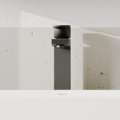 Hagser Ulva bateria umywalkowa stojąca wysoka czarny mat HGR14000032