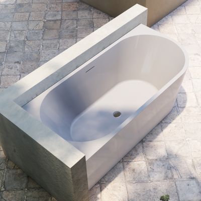 Hagser Ilsa wanna narożna 160x75 cm prostokątna biała HGR20000011