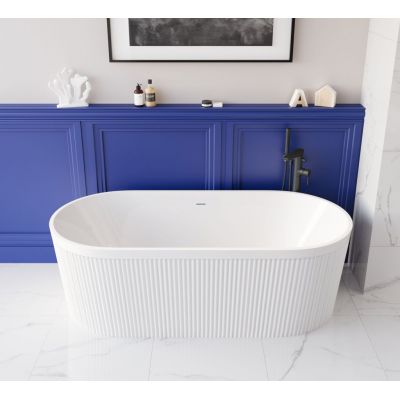 Invena Glamour wanna wolnostojąca 170x80 cm owalna biała AN-01-120