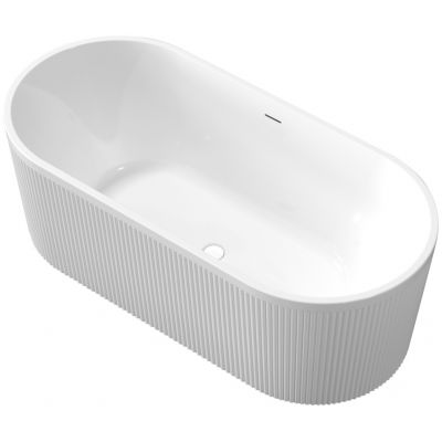 Invena Glamour wanna wolnostojąca 170x80 cm owalna biała AN-01-120