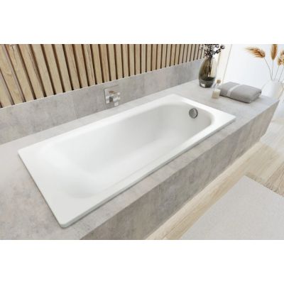 Kaldewei Saniform Plus wanna prostokątna 140x70 cm model 360-1 z pełnym wykończeniem antypoślizgowym biała 111534010001